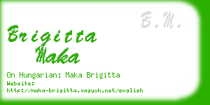 brigitta maka business card